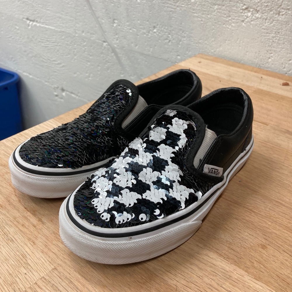Sequins Checkerboard Vans - Picture 2 of 7